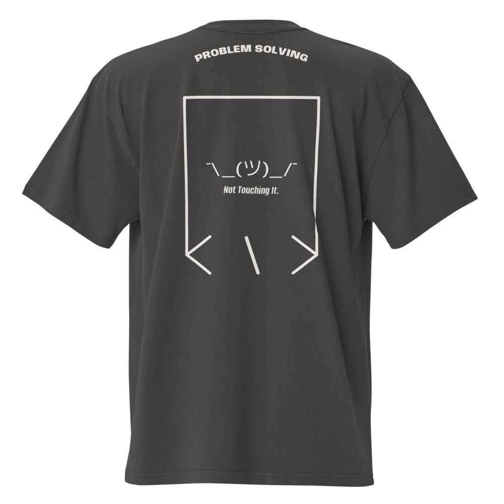 ¯\_(ツ)_/¯ — Faded Black Faded Bone back mockup
