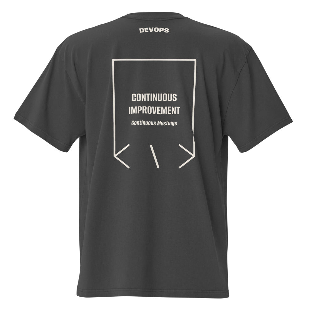 Continuous Improvement — Faded Black Faded Bone back mockup