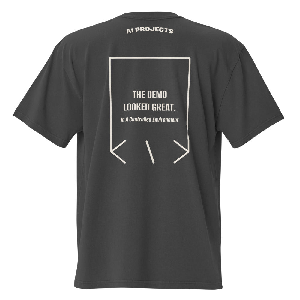 The Demo Looked Great. — Faded Black Faded Bone back mockup