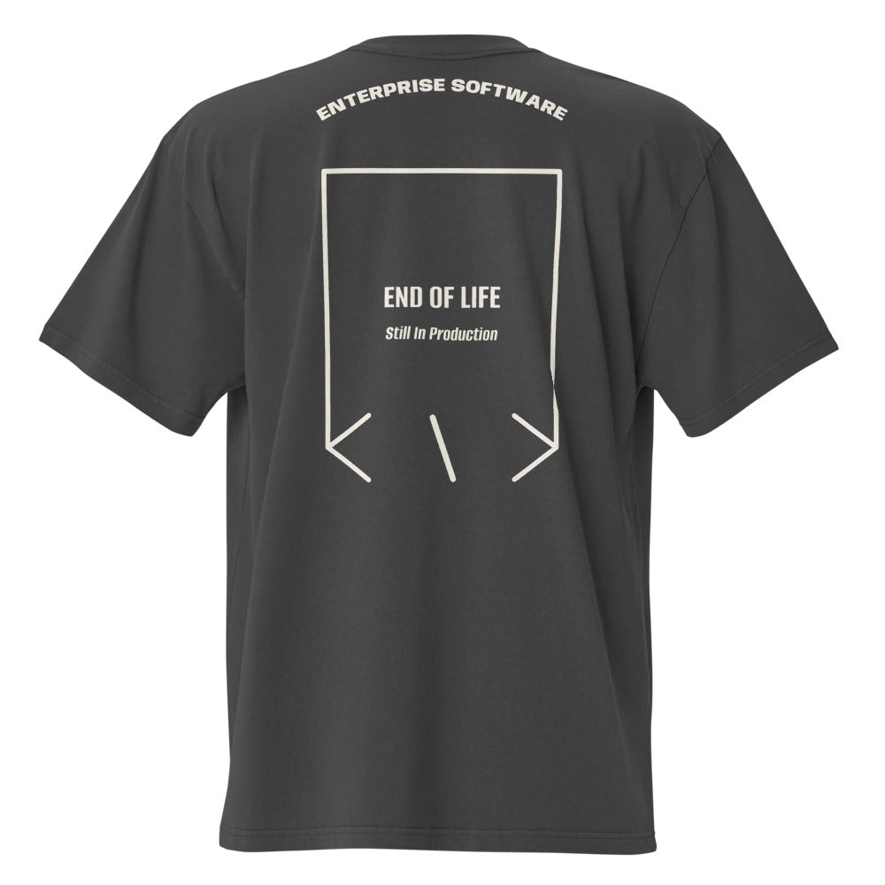 End Of Life — Faded Black Faded Bone back mockup