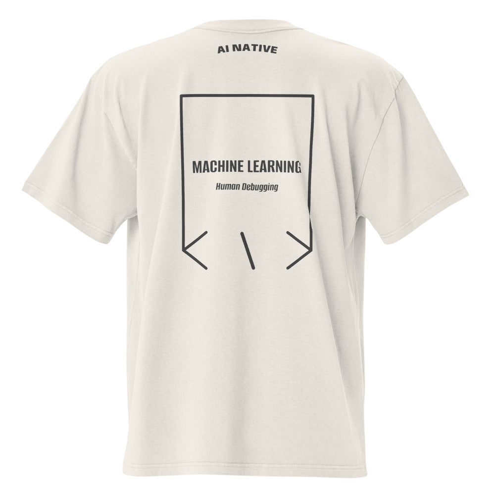 Machine Learning — Faded Bone Faded Black back mockup