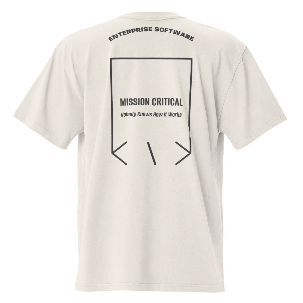 Mission Critical — Faded Bone Faded Black back mockup