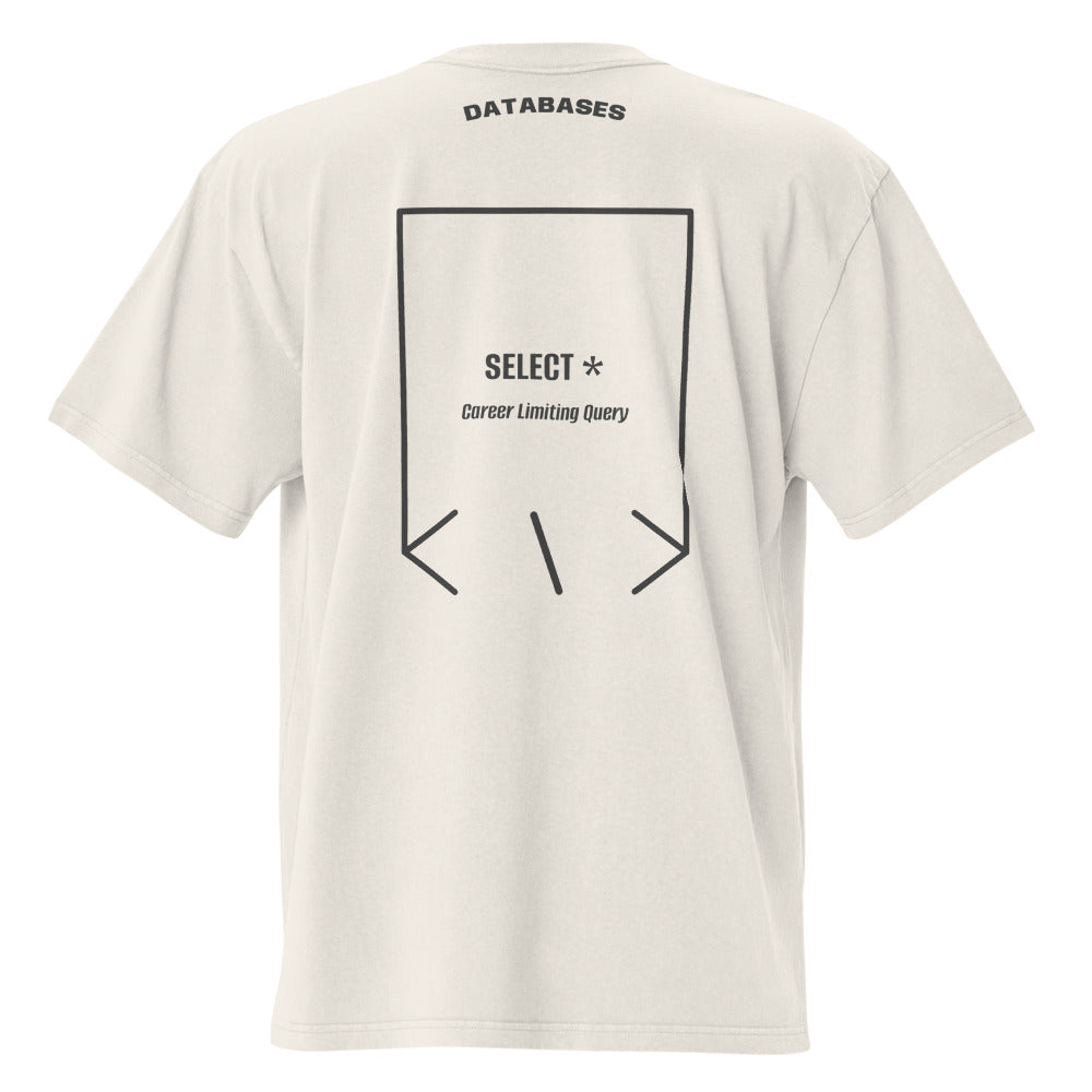SELECT * — Faded Bone Faded Black back mockup