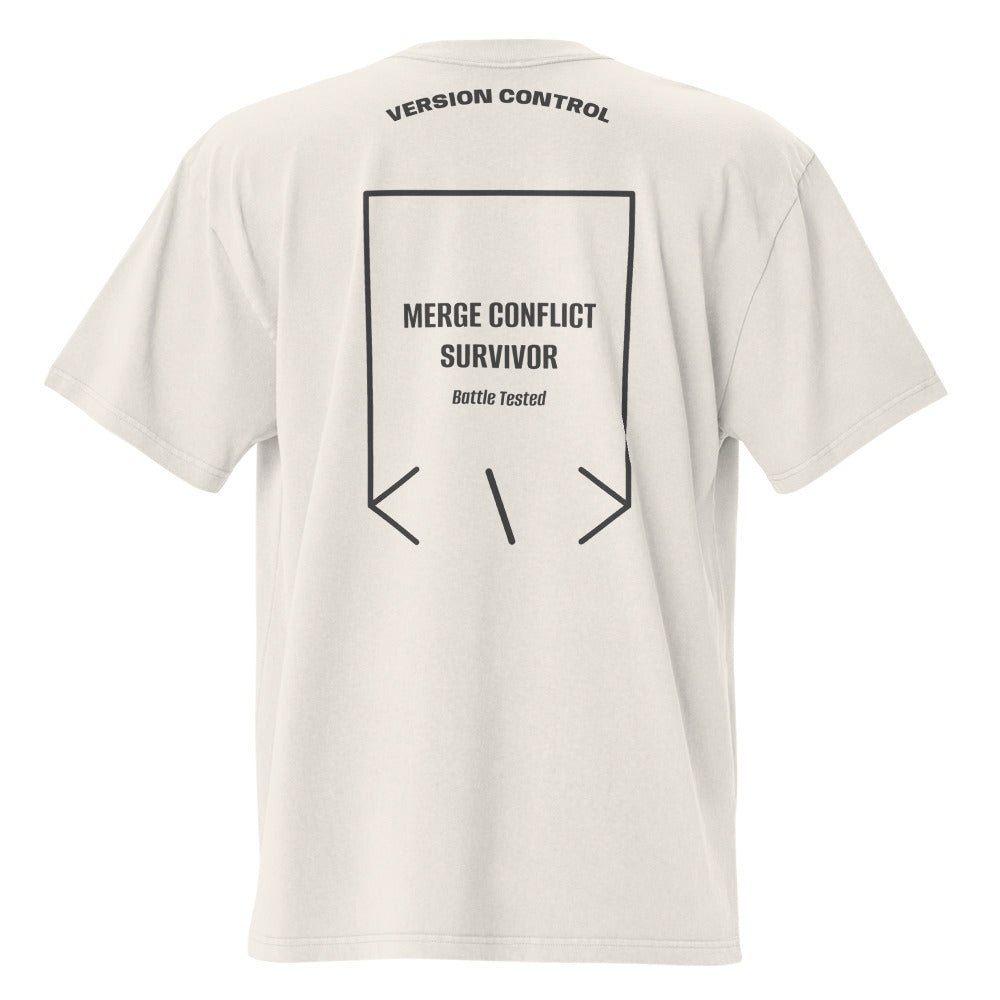 Merge Conflict Survivor — secondary back mockup