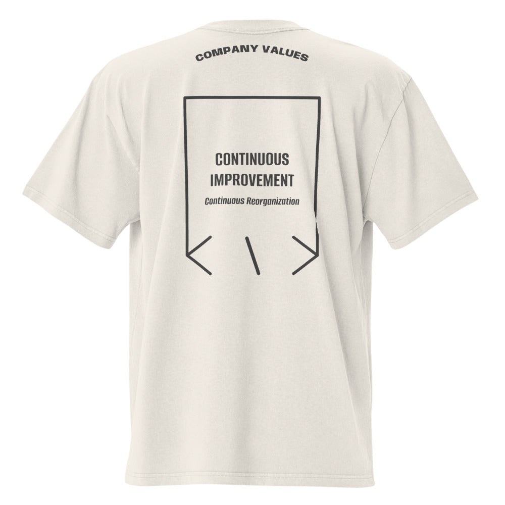 Continuous Improvement — Faded Bone Faded Black back mockup