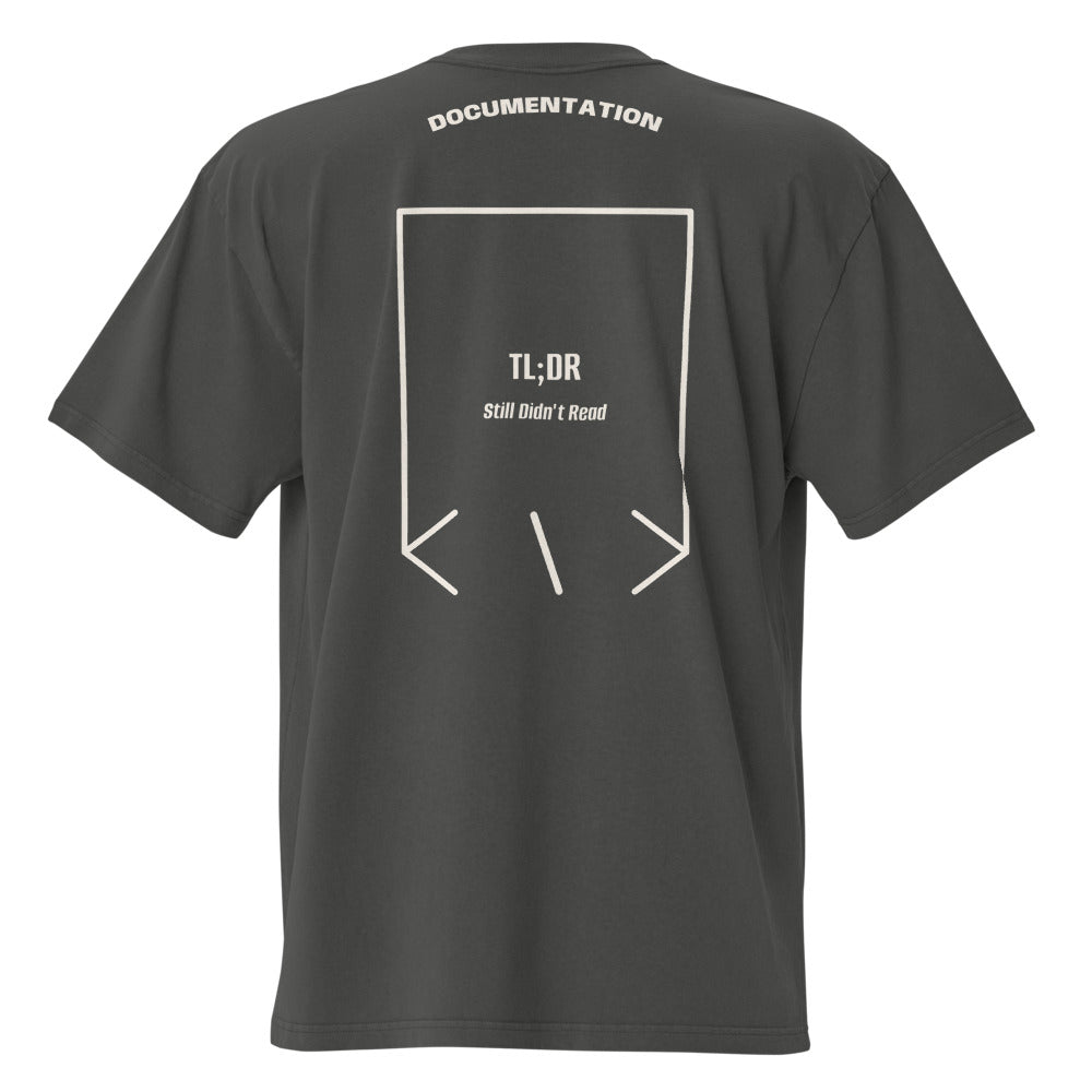 TL;DR — Faded Coal Faded Bone back mockup