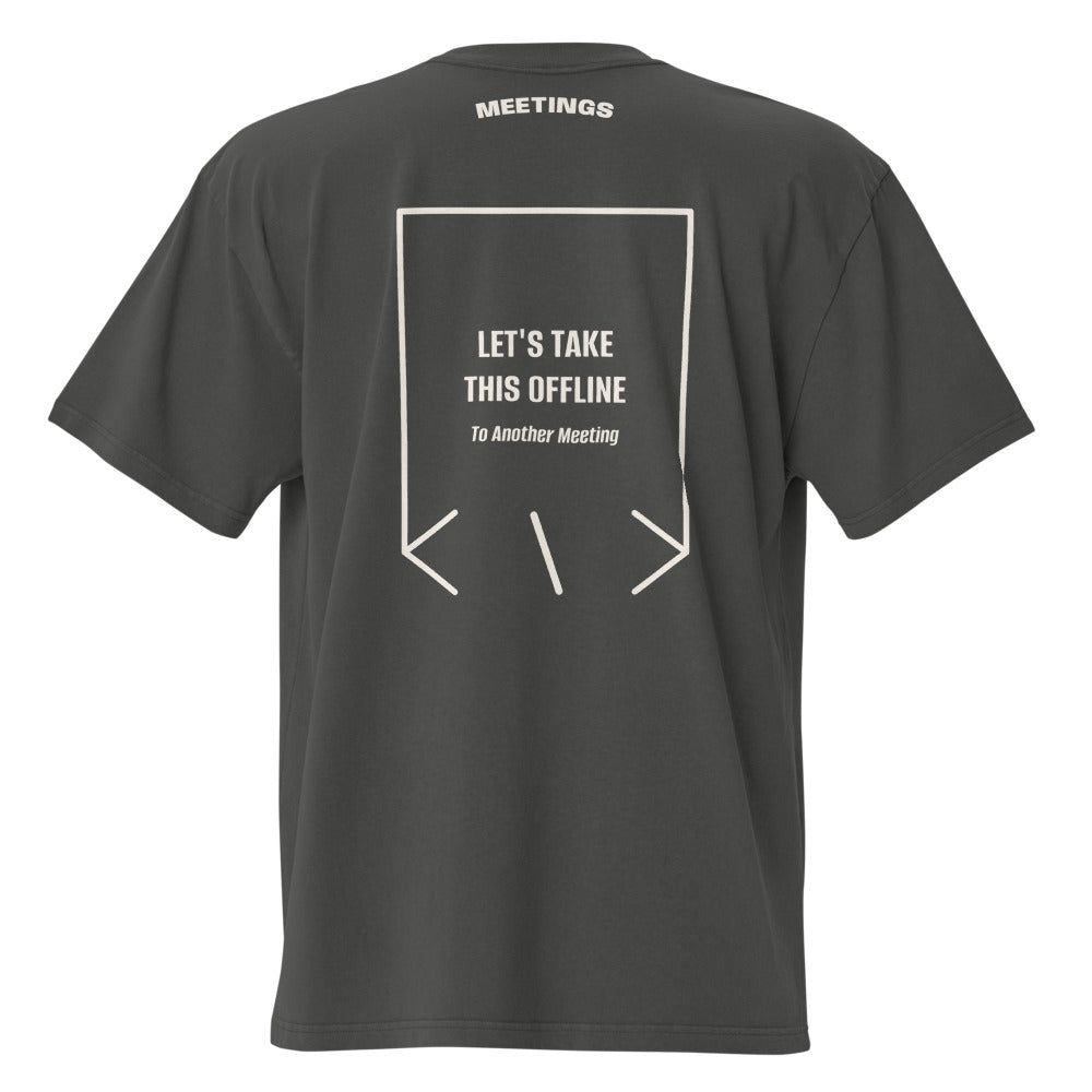 Let's Take This Offline — Faded Coal Faded Bone back mockup
