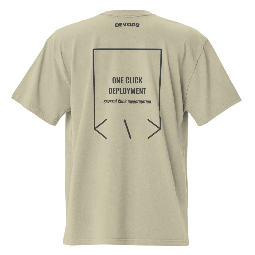 One Click Deployment — Faded Eucalyptus Faded Black back mockup