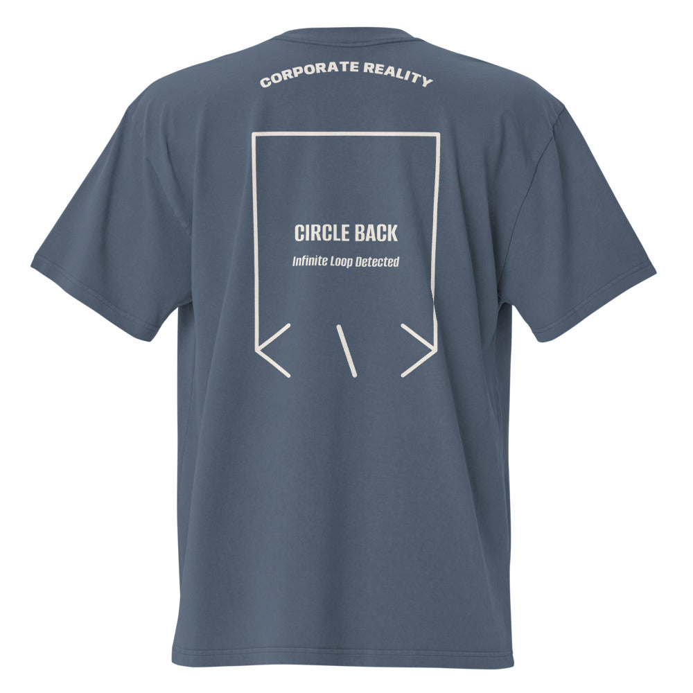 Circle Back — Faded Indigo Faded Bone back mockup