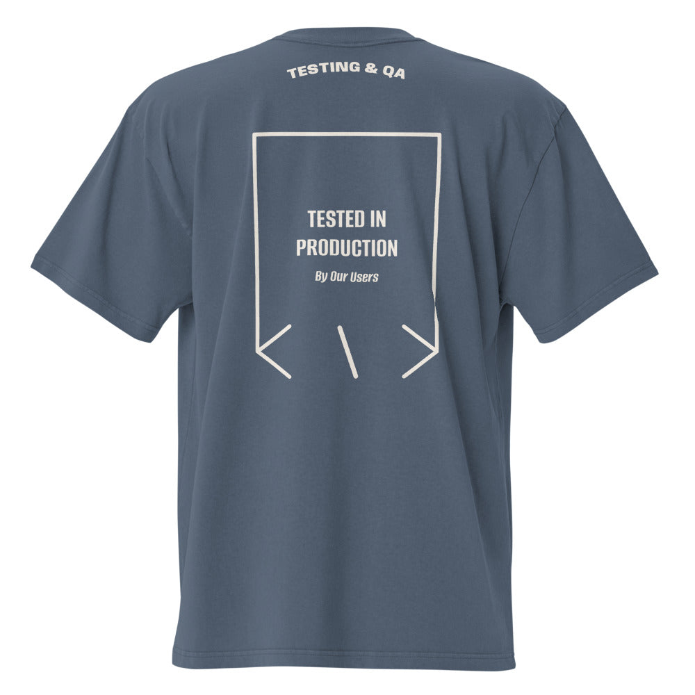Tested In Production — Faded Indigo Faded Bone back mockup