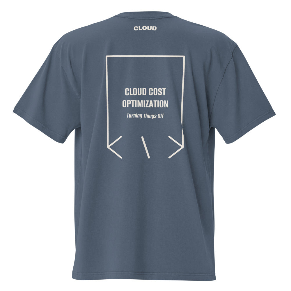 Cloud Cost Optimization — Faded Indigo Faded Bone back mockup
