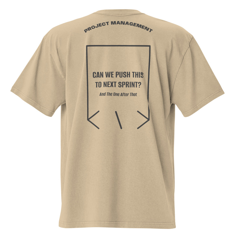 Can We Push This To Next Sprint? — Faded Khaki Faded Black back mockup