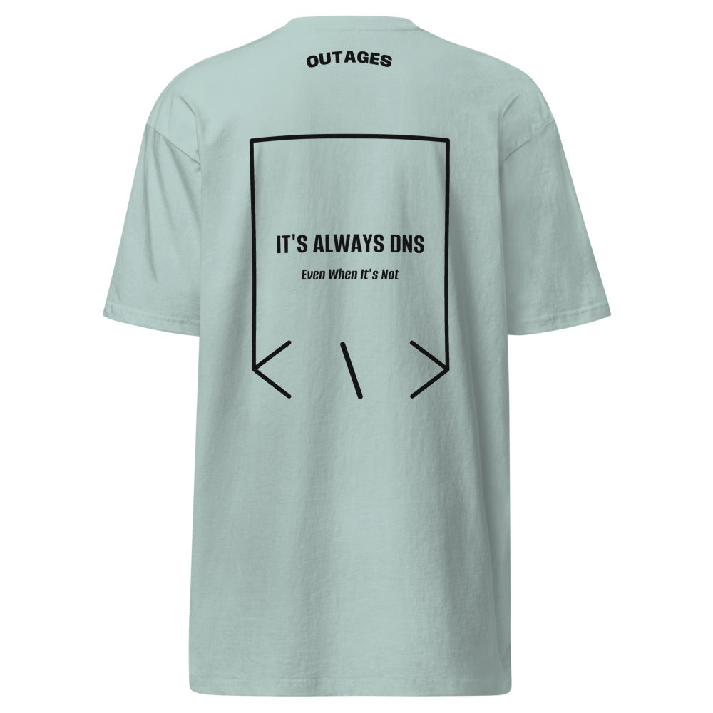 It's Always DNS — Agave Black back mockup