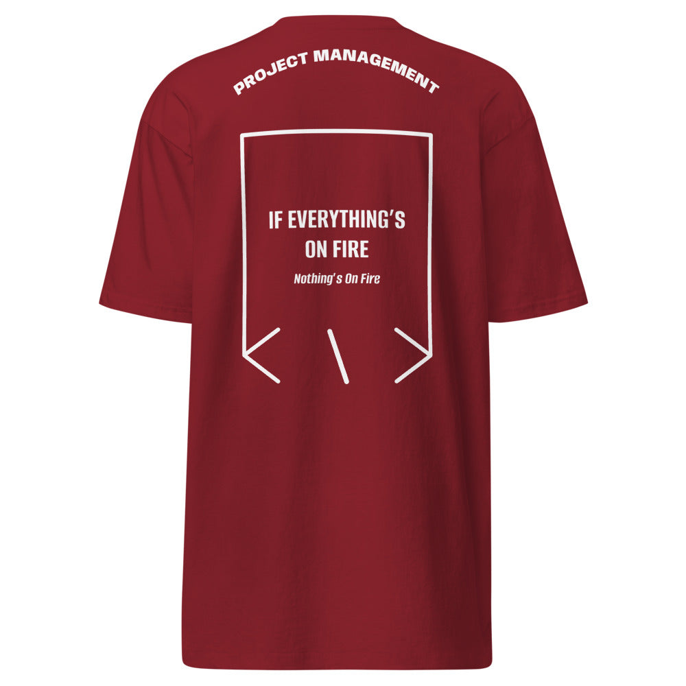 If Everything’s On Fire — Brick Red White back mockup