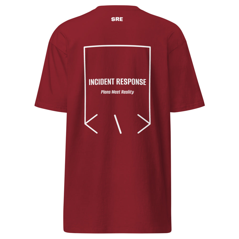 Incident Response — Brick Red White back mockup