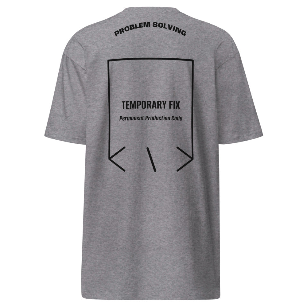 Temporary Fix — Carbon Grey Black back mockup