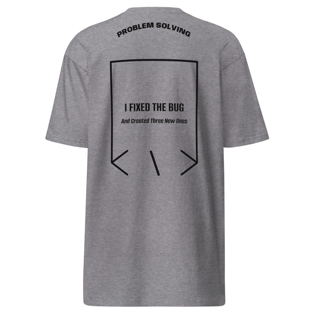 I Fixed The Bug — Carbon Grey Black back mockup