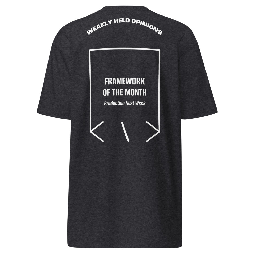 Framework Of The Month — Charcoal Heather White back mockup