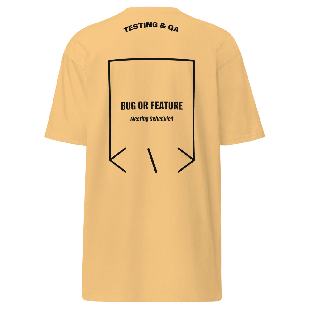 Bug Or Feature — Vintage Gold Black back mockup
