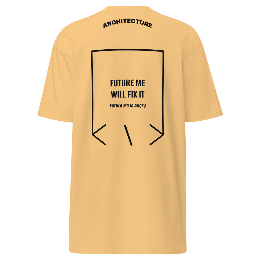 Future Me Will Fix It — Vintage Gold Black back mockup
