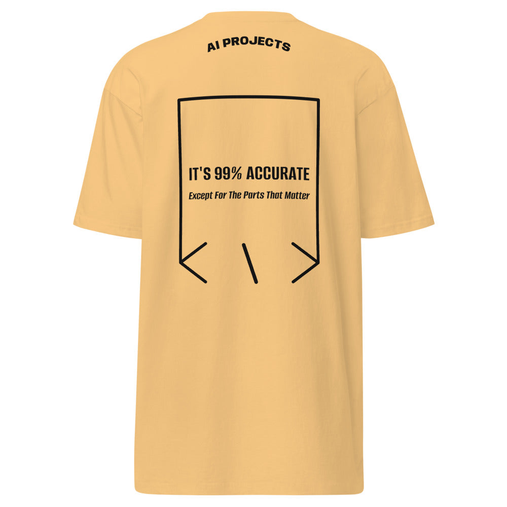 It's 99% Accurate — Vintage Gold Black back mockup
