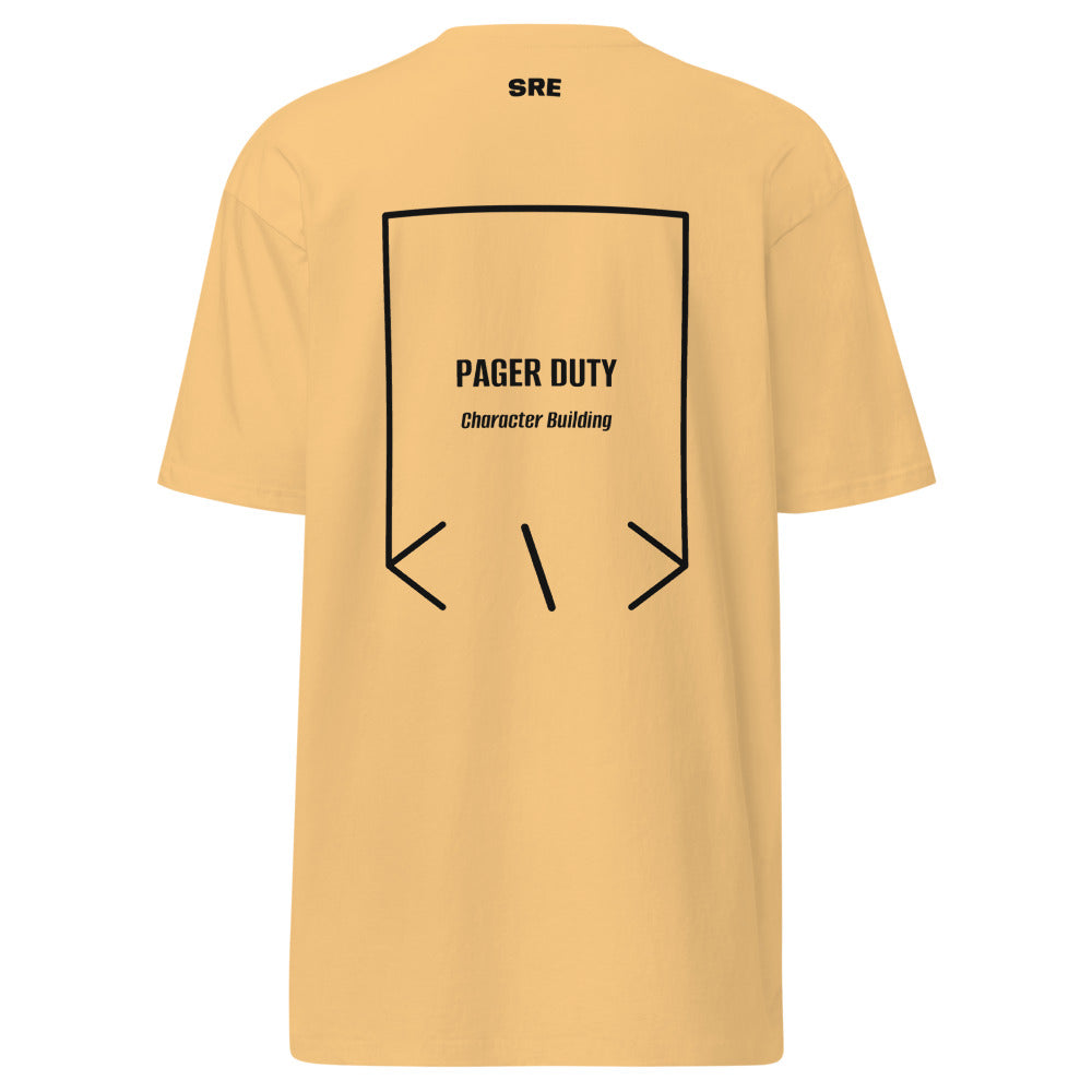 Pager Duty — secondary back mockup
