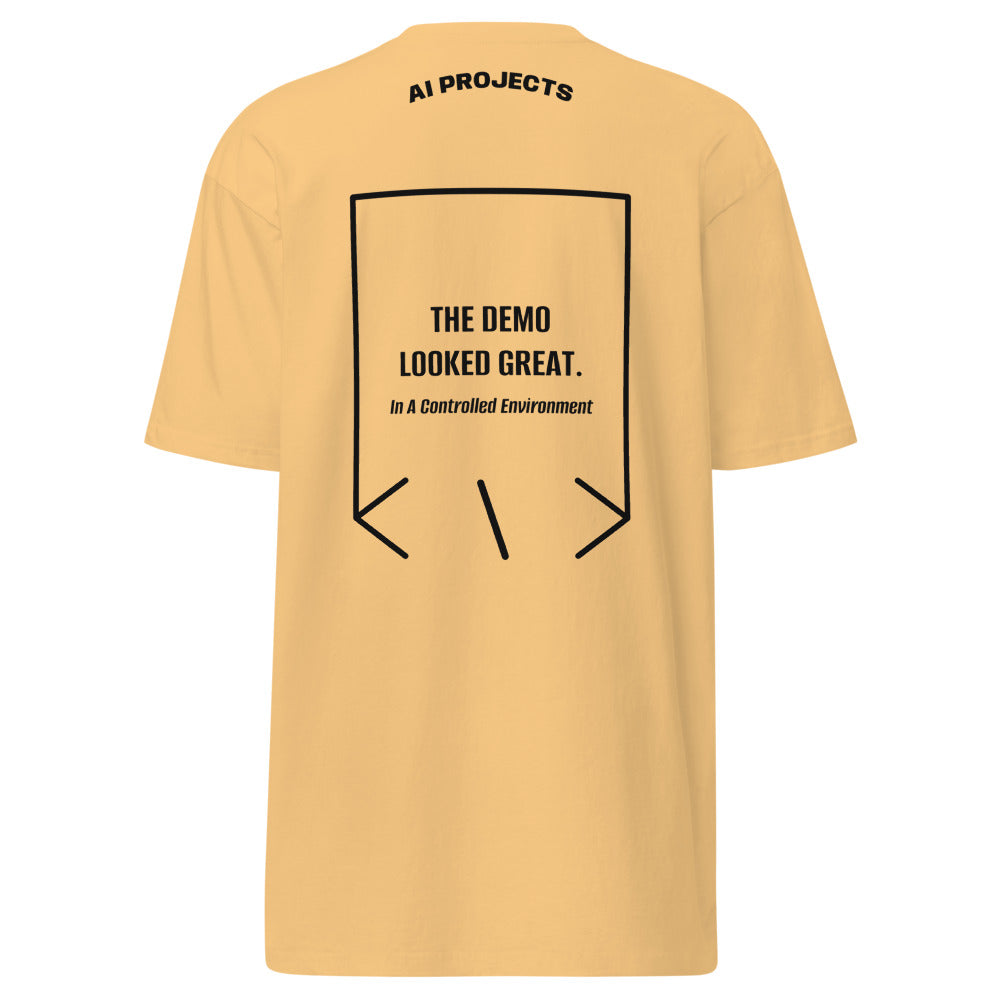 The Demo Looked Great. — Vintage Gold Black back mockup