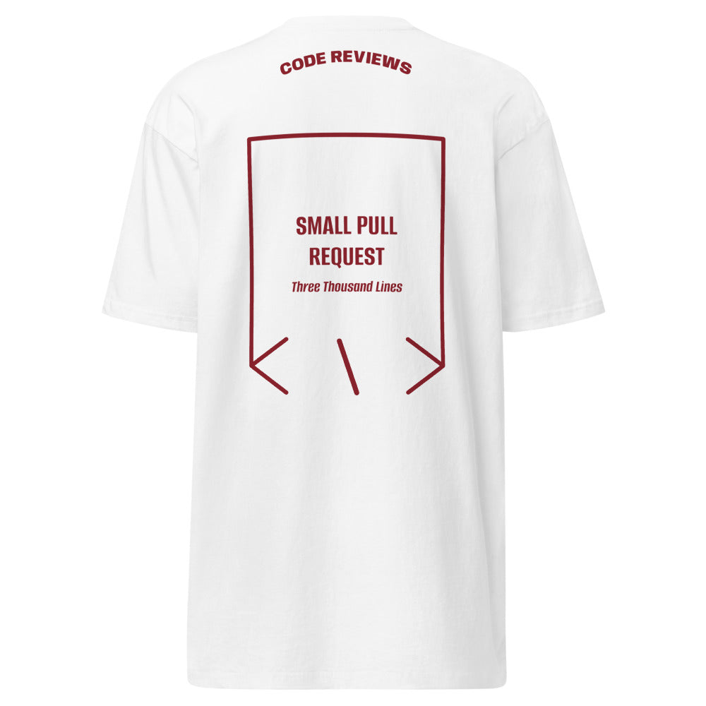 Small Pull Request — White Brick Red back mockup
