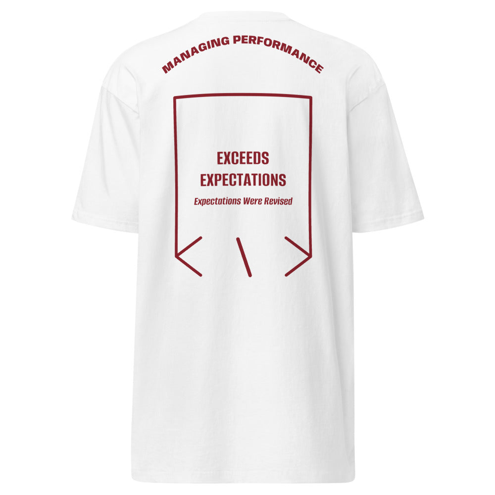 Exceeds Expectations — White Brick Red back mockup