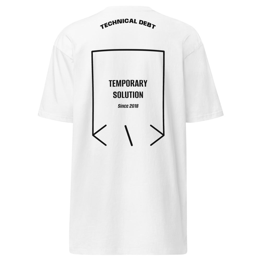Temporary Solution — secondary back mockup