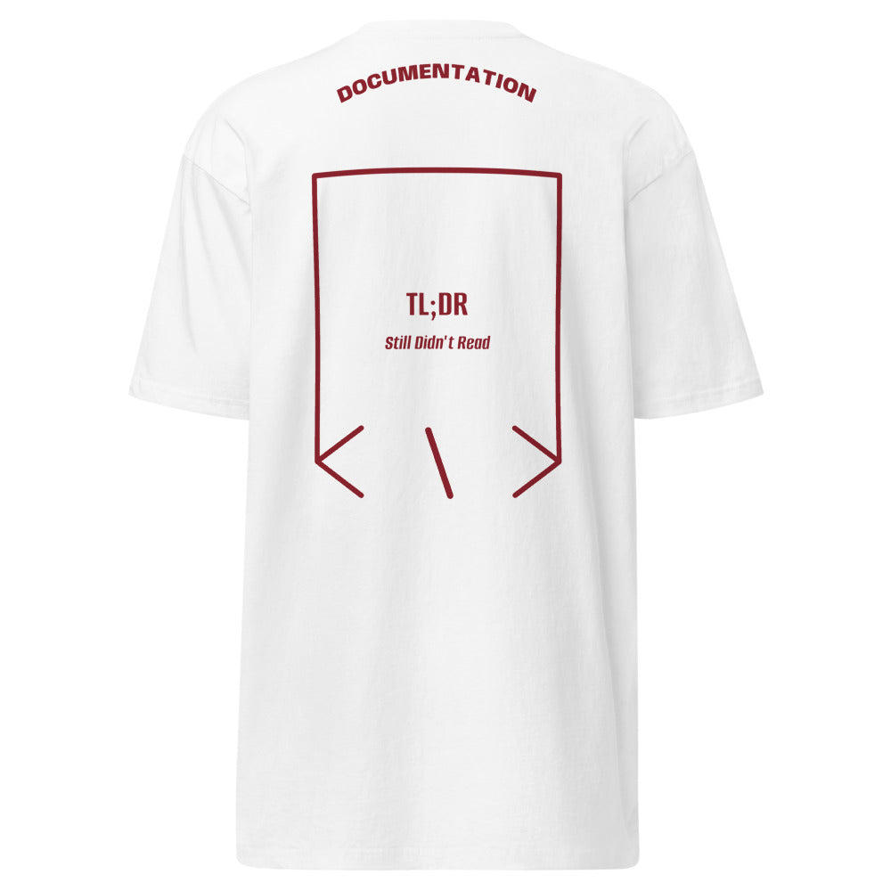 TL;DR — White Brick Red back mockup