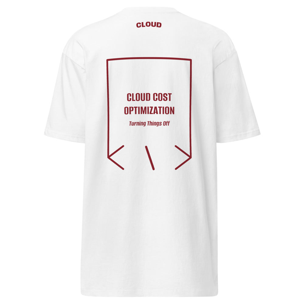 Cloud Cost Optimization — White Brick Red back mockup