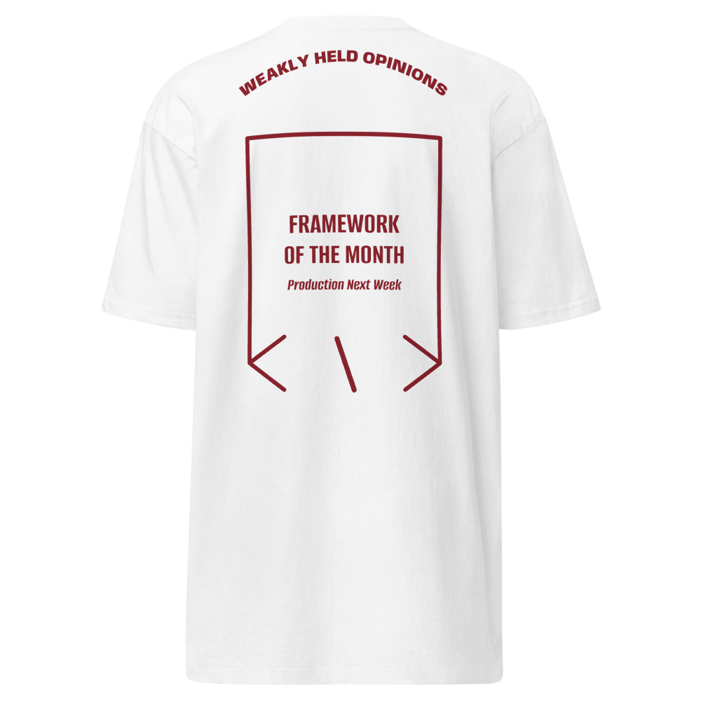 Framework Of The Month — White Brick Red back mockup