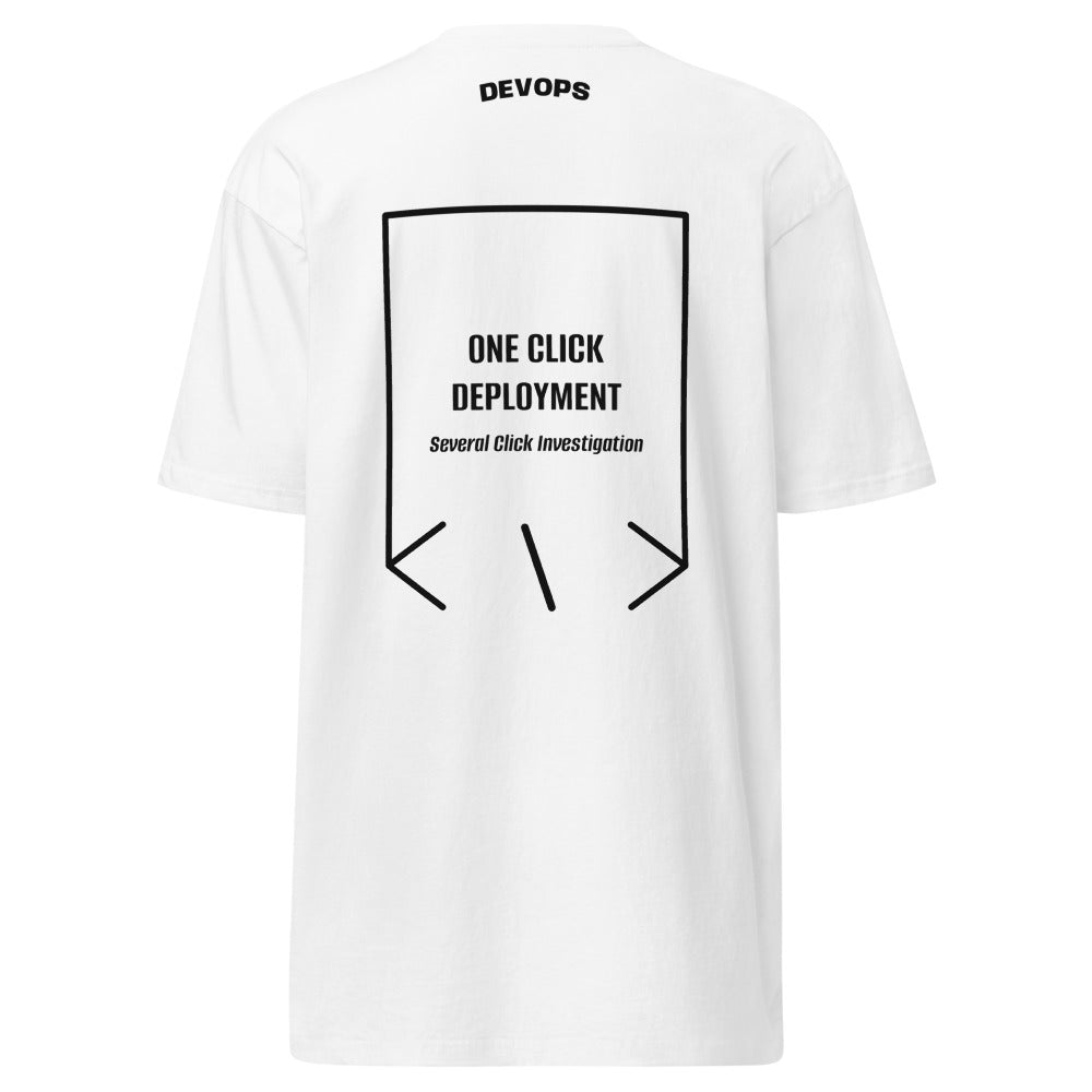 One Click Deployment — White Black back mockup