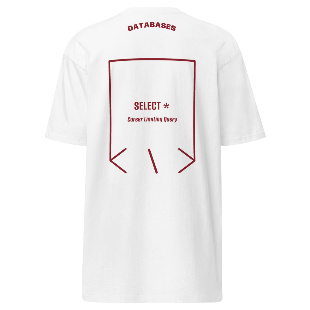 SELECT * — White Brick Red back mockup