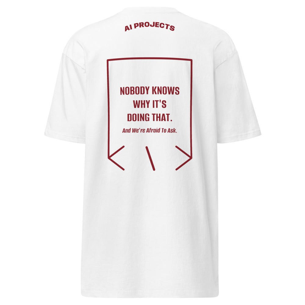 Nobody Knows Why It's Doing That. — White Brick Red back mockup