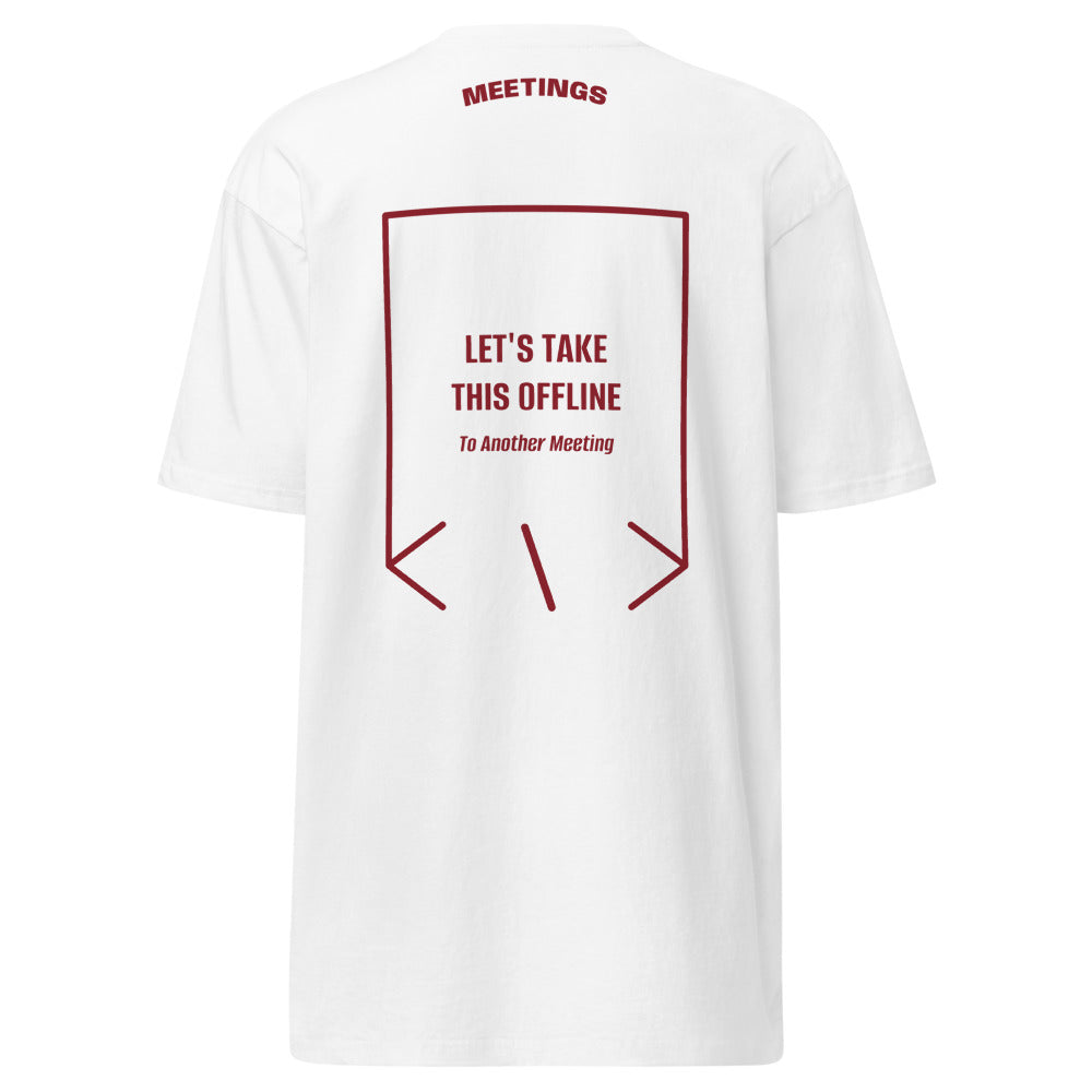 Let's Take This Offline — White Brick Red back mockup