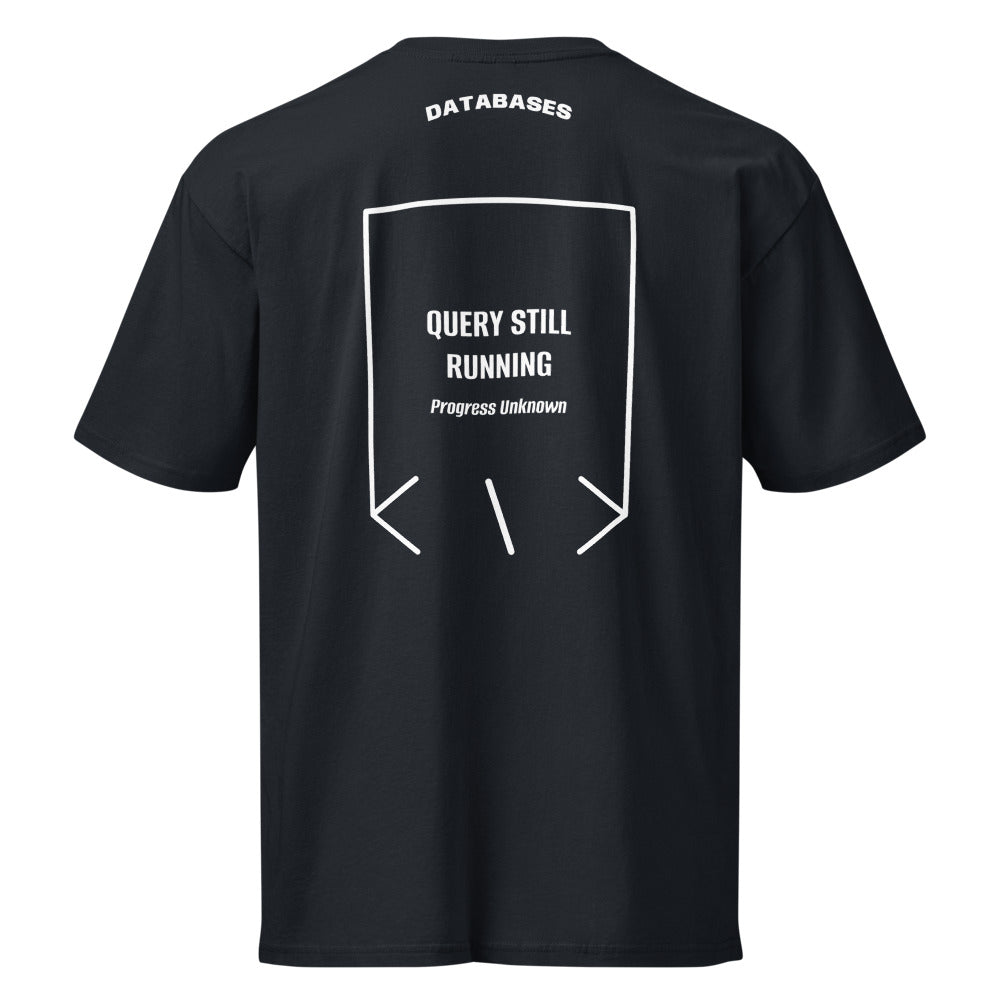 Query Still Running — Navy Blazer White back mockup