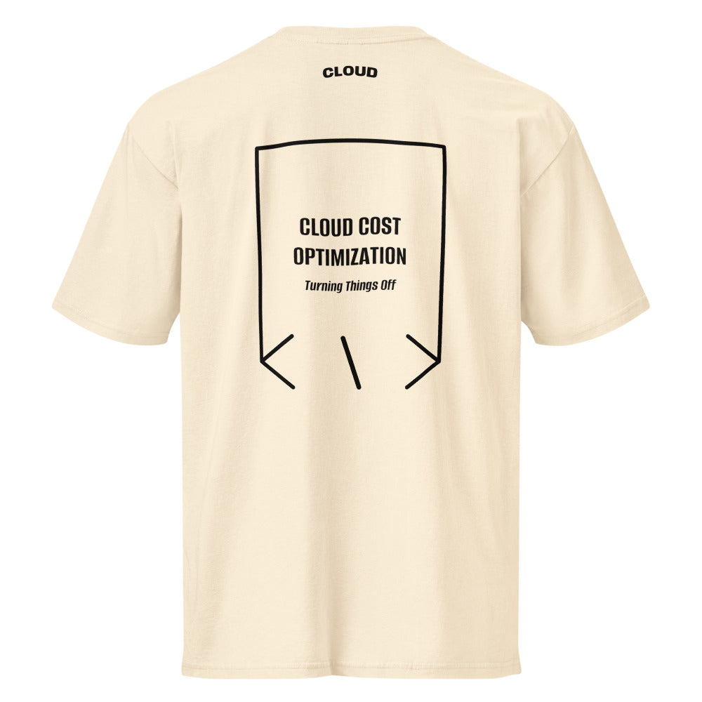 Cloud Cost Optimization — Vintage White Black back mockup