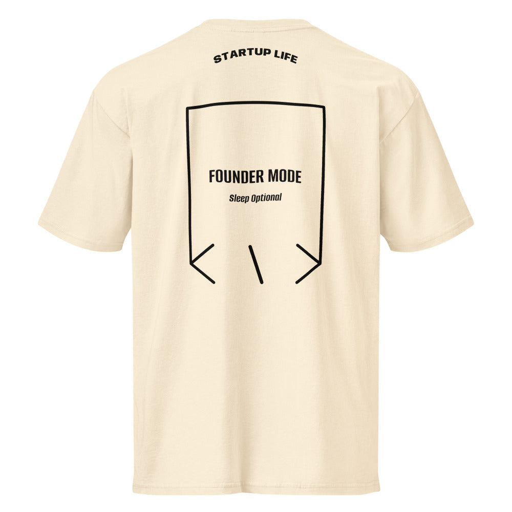 Founder Mode — Vintage White Black back mockup