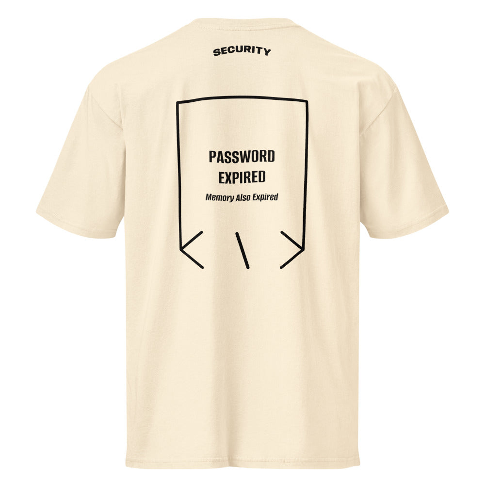 Password Expired — Vintage White Black back mockup