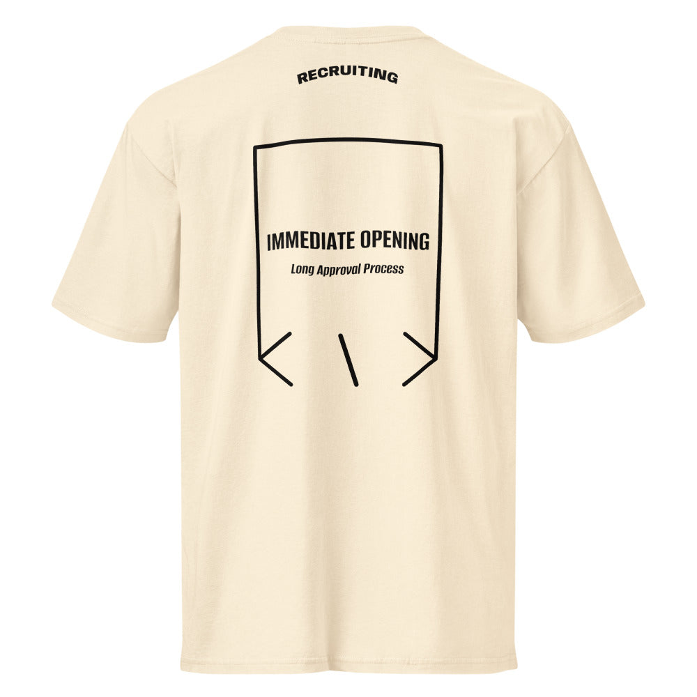 Immediate Opening — Vintage White Black back mockup
