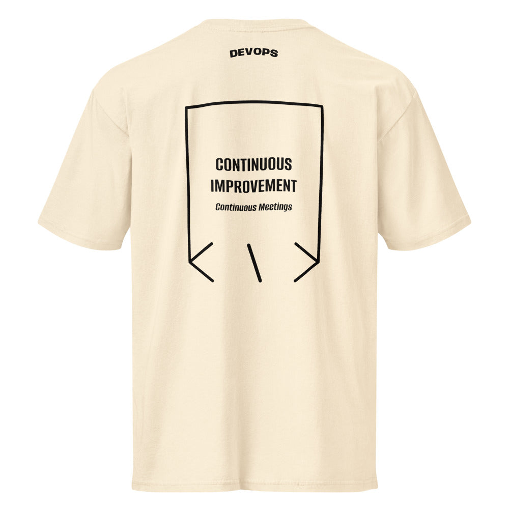 Continuous Improvement — Vintage White Black back mockup