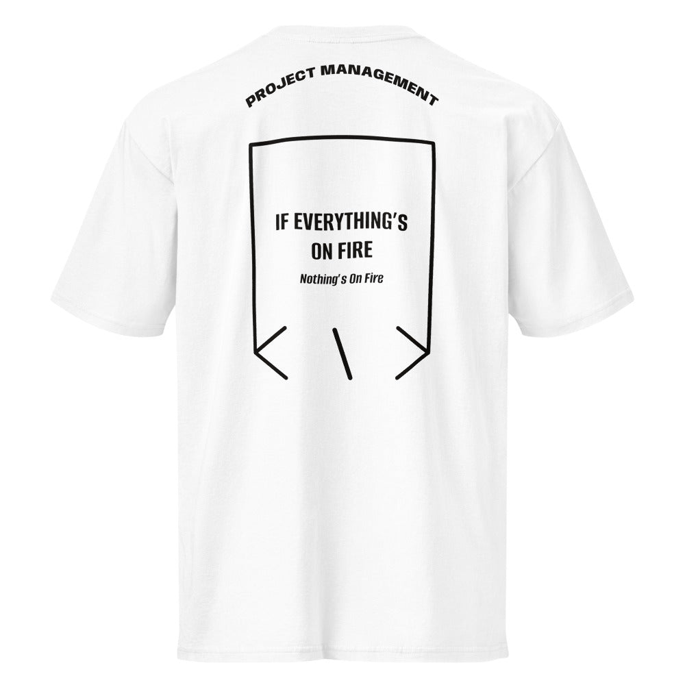 If Everything’s On Fire — White Black back mockup