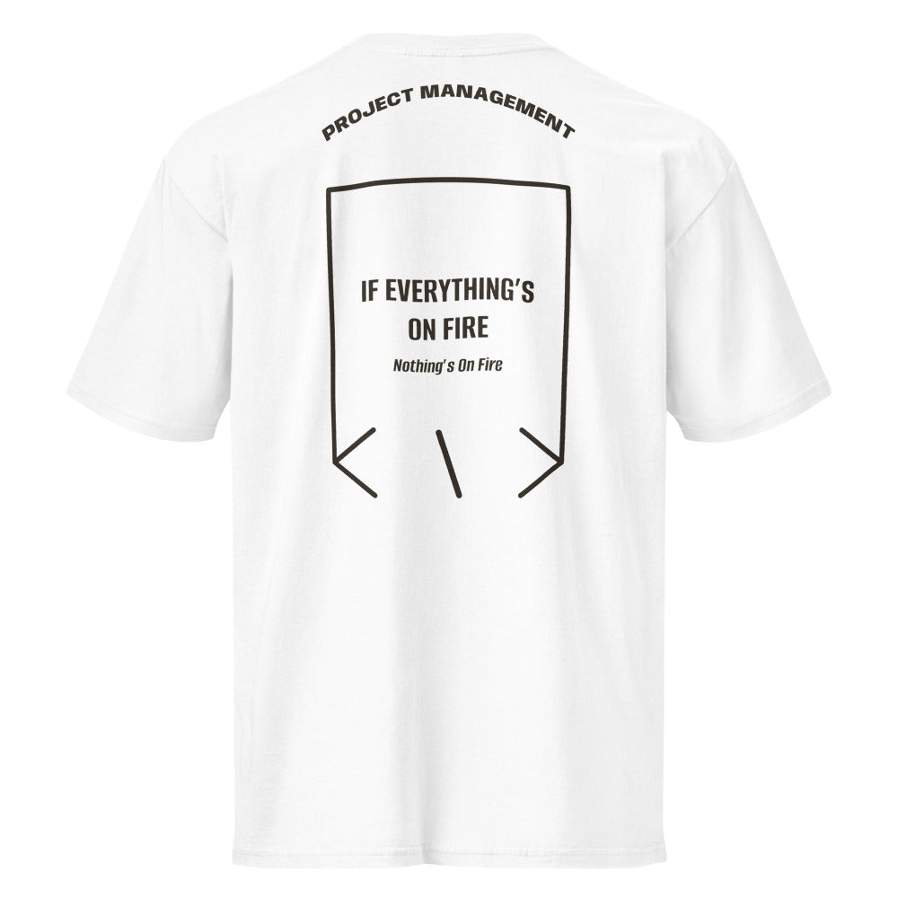 If Everything’s On Fire — White Vintage Black back mockup