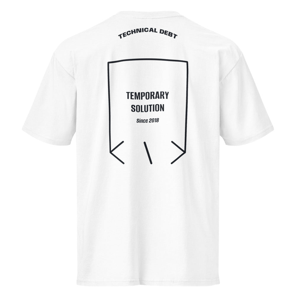 Temporary Solution — secondary back mockup