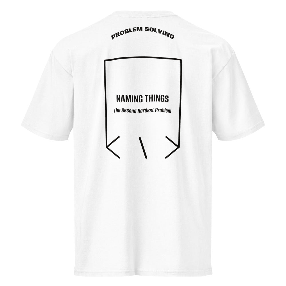Naming Things — White Black back mockup