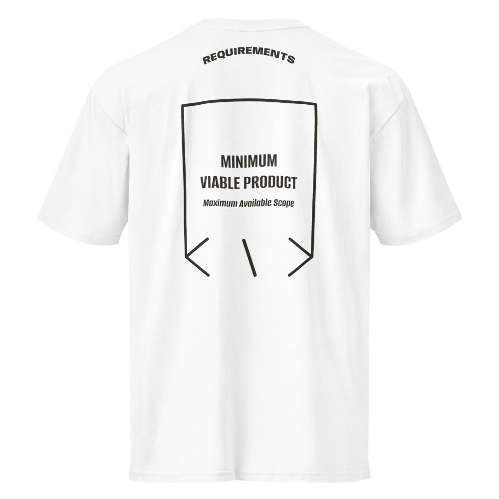 Minimum Viable Product — White Vintage Black back mockup