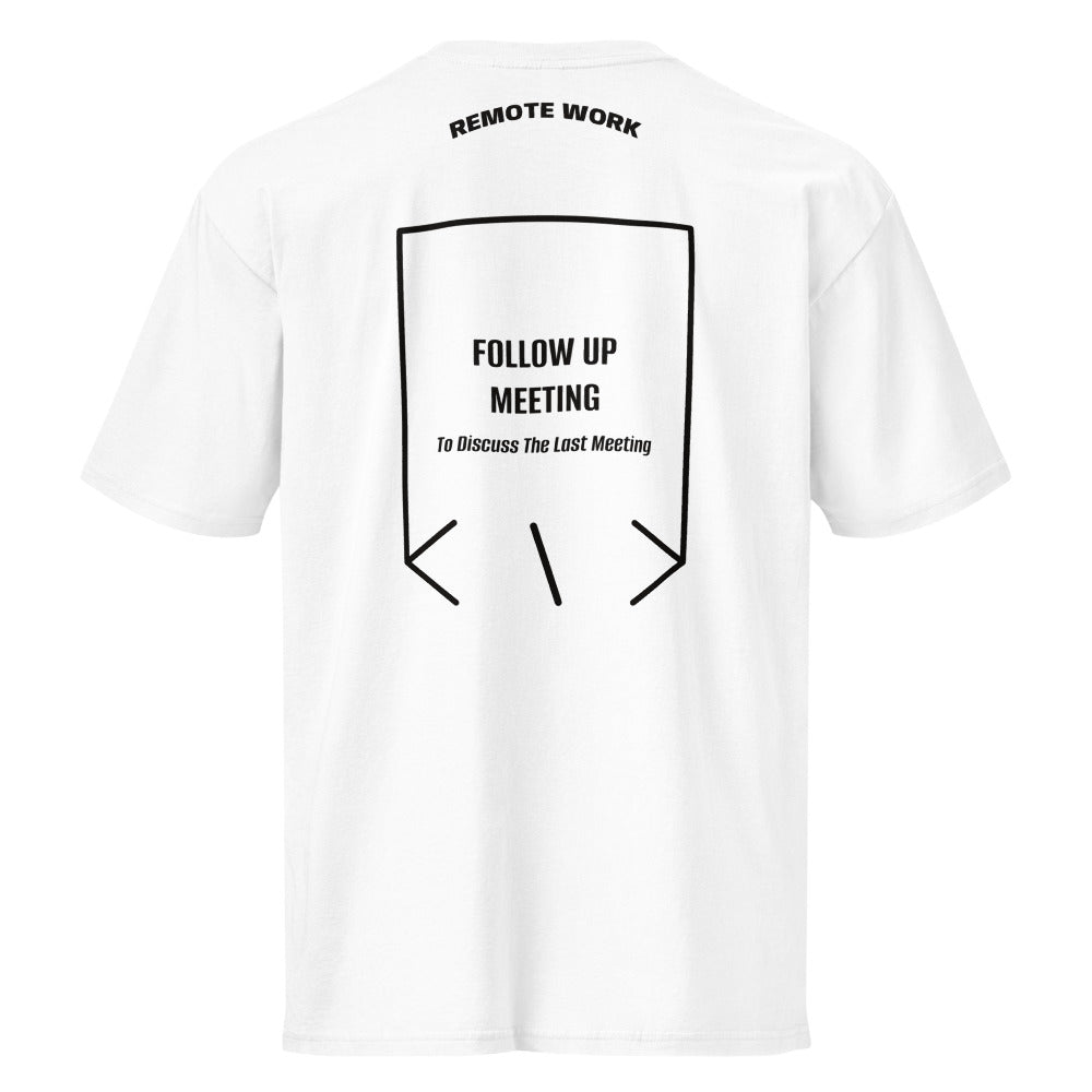 Follow Up Meeting — White Black back mockup
