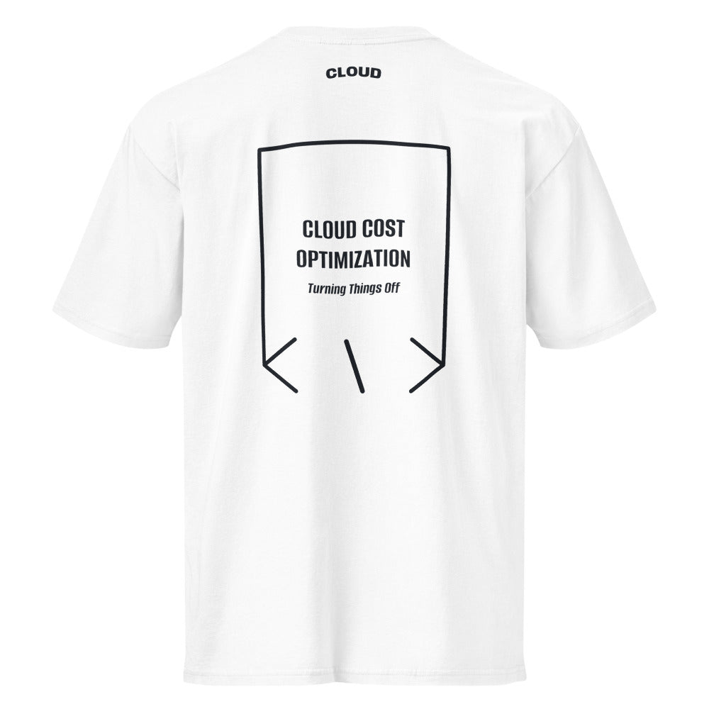 Cloud Cost Optimization — White Navy Blazer back mockup
